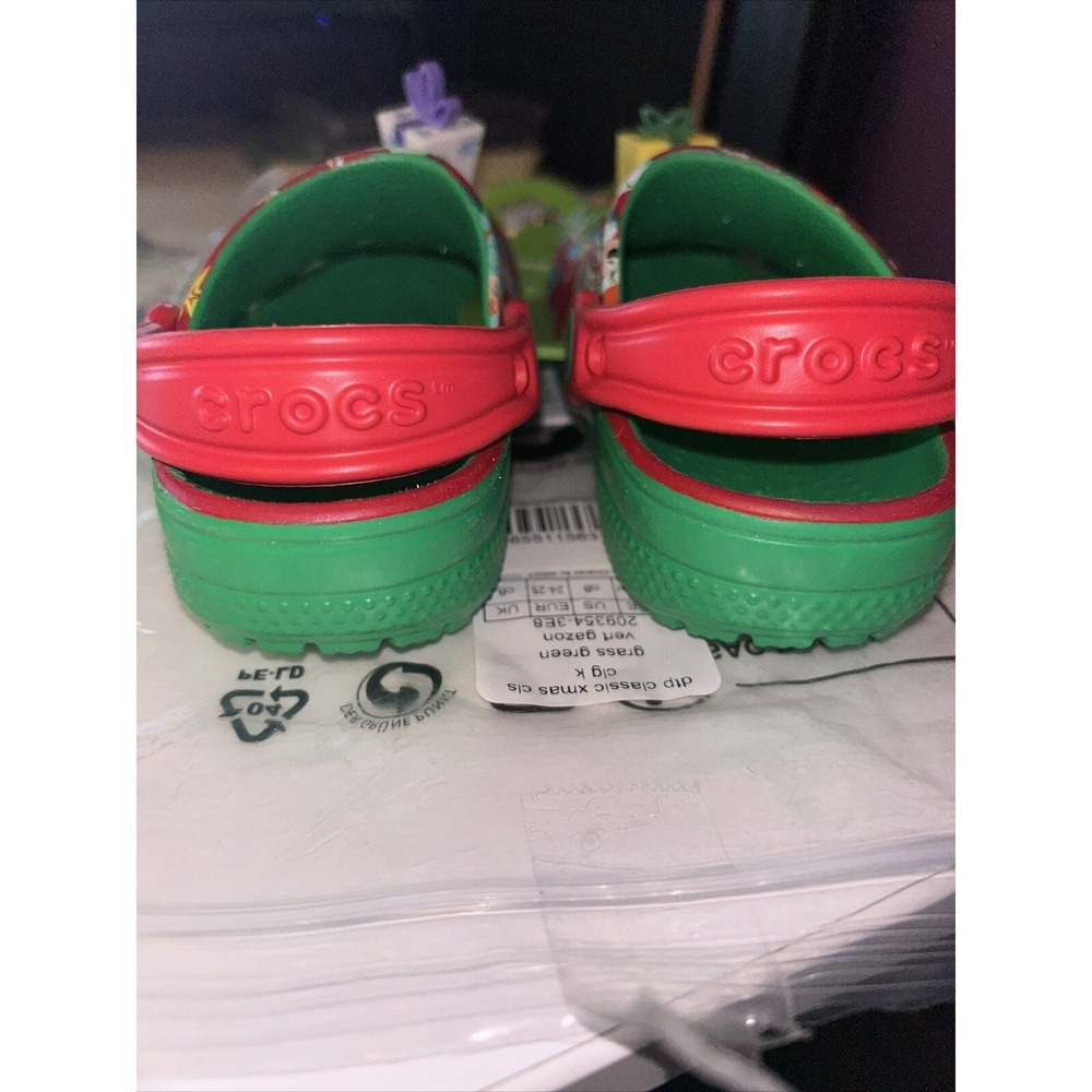 Disney Christmas Crocs Dtp Classic Christmas‎ Kids Size C10 New With Tags - Picture 4 of 7